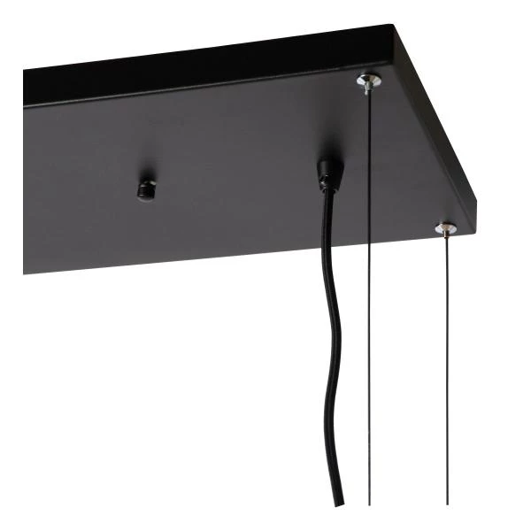 Lucide MIRAVELLE - Lámpara colgante - 6xGU10 - Negro - detalle 2